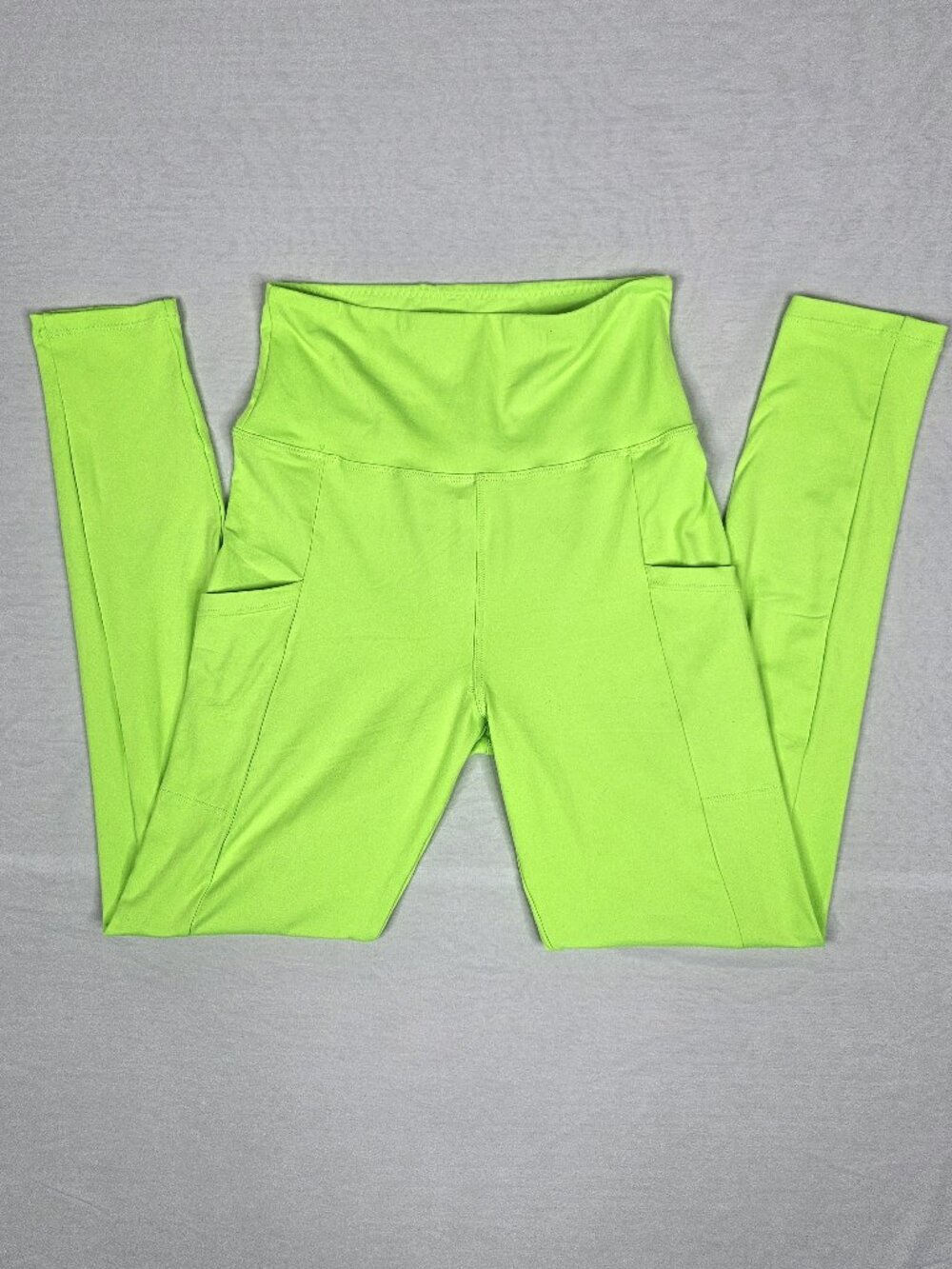 Neon Lime Green Leggings | Halloween Costume | runDisney | Pockets | Size S-M